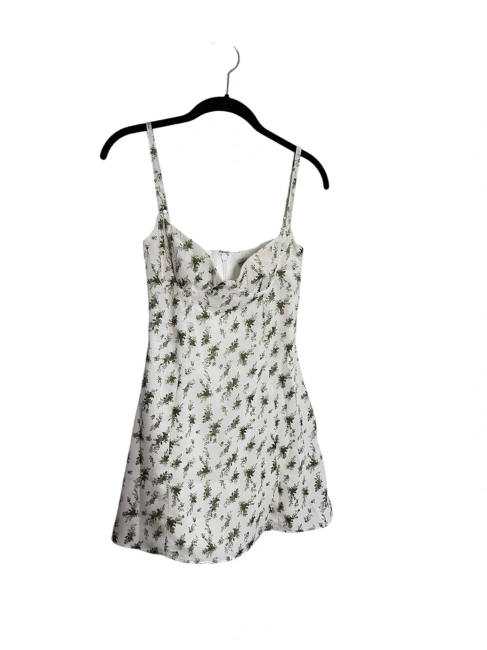 House of CB Christiana Floral Corset Mini Dress White Green Size S MSRP $225 - Picture 3 of 9